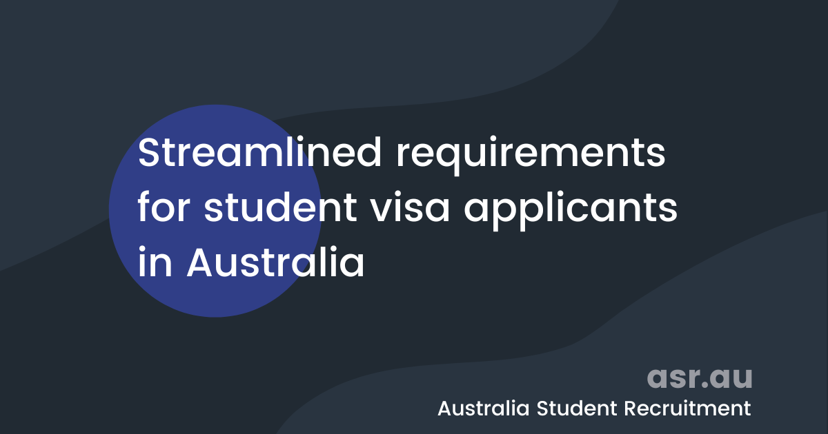 Featured image for “Streamlined requirements for student visa applicants in Australia”