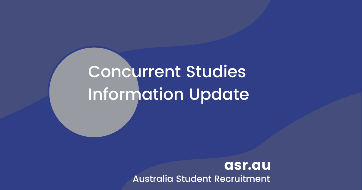 Featured image for “Concurrent Studies Information Update”
